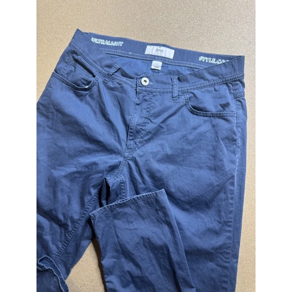 BRAX Style Cooper Mens Blue‎ Ultralight Comfort Fit Casual Pants 31/34